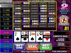 Deuces Wild 52 hands 