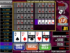 Double Double Bonus Poker 10 hands 