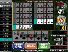 Double Double Jackpot Poker 10 hands 