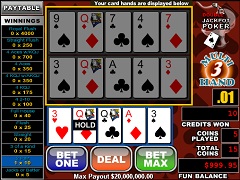 Double Jackpot Poker 3 hands 